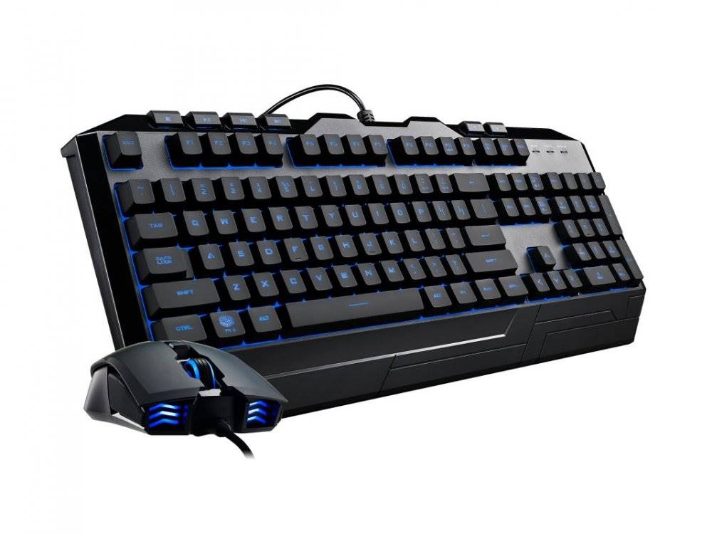 Cooler Master  Devastator III, herní set klávesnice a myši, 7 barev LED, US layout, černá, značky Cooler Master
