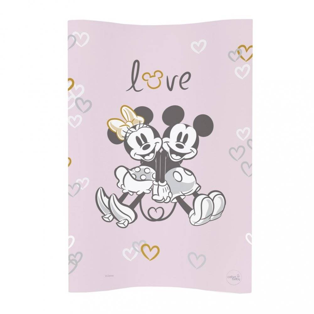 CEBA  Podložka prebaľovacia mäkká COSY (50x70) Disney Minnie&Mickey Pink, značky CEBA