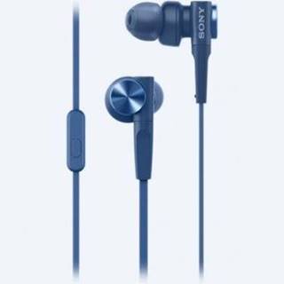 Sony  MDR-XB55AP, sluchátka do uší Extra Bass s ovladačem na kabelu, modrá, značky Sony