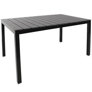 Stôl hliníkový Polywood čierna