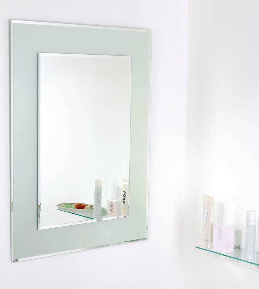 Amirro Zrkadlo s fazetou  Snowqueen 60x80 cm šedá, značky Amirro