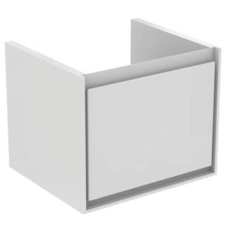 Kúpeľňová skrinka pod umývadlo Ideal Standard Connect Air 48x40,9x40 cm v kombinácii biela lesk / svetlo šedá mat E0844KN