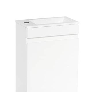 Kúpeľňová skrinka s umývadlom Naturel Verona 40x53,2x22 cm biela lesk VERONA40BL