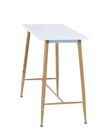 Barový stôl biela/buk 110x50 cm DORTON