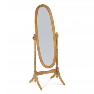 AUTRONIC 20124 OAK Zrkadlo stojací v. 151 cm, konštrukcia z masívneho kaučukovníka, morenie dub