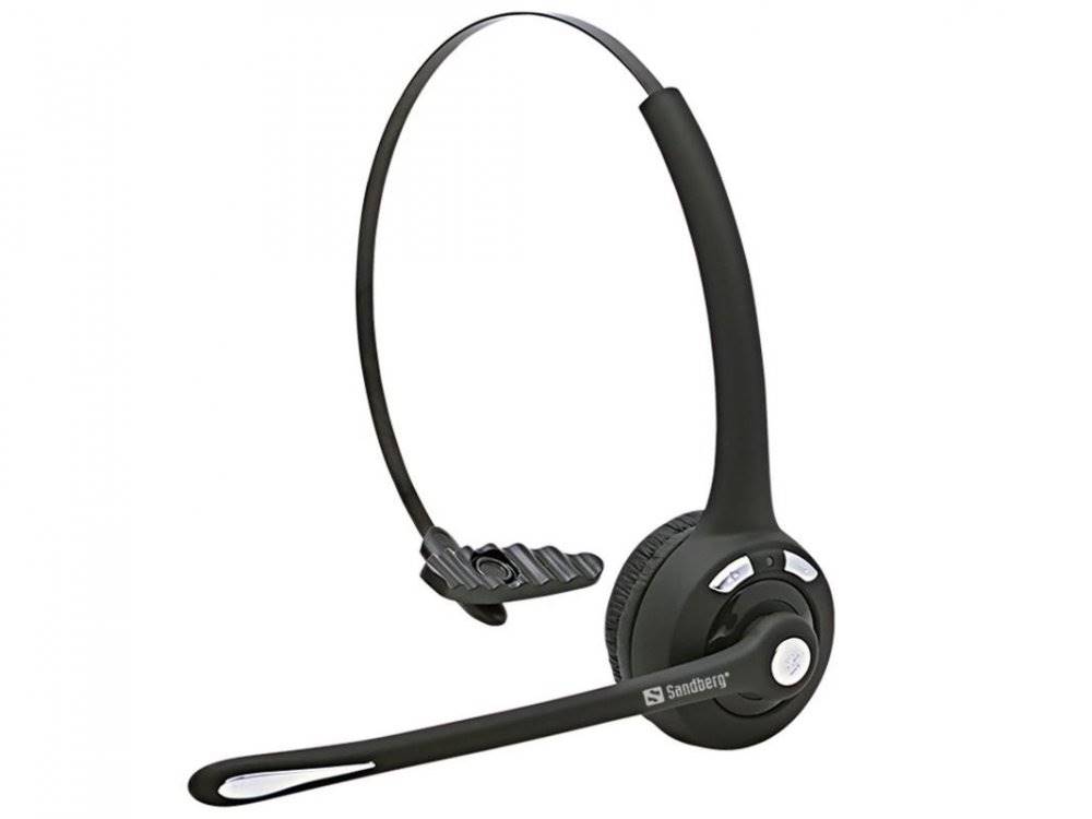 Sandberg  PC sluchátka Bluetooth Office headset s mikrofonem, mono, černá, značky Sandberg