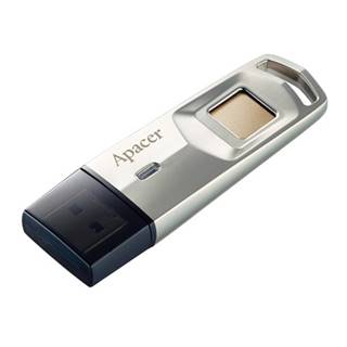 APACER Apacer USB flash disk, USB 3.0, 64GB, AH651, strieborný, AP64GAH651S-1, USB A, s čítačkou odltačkov prstov, značky APACER