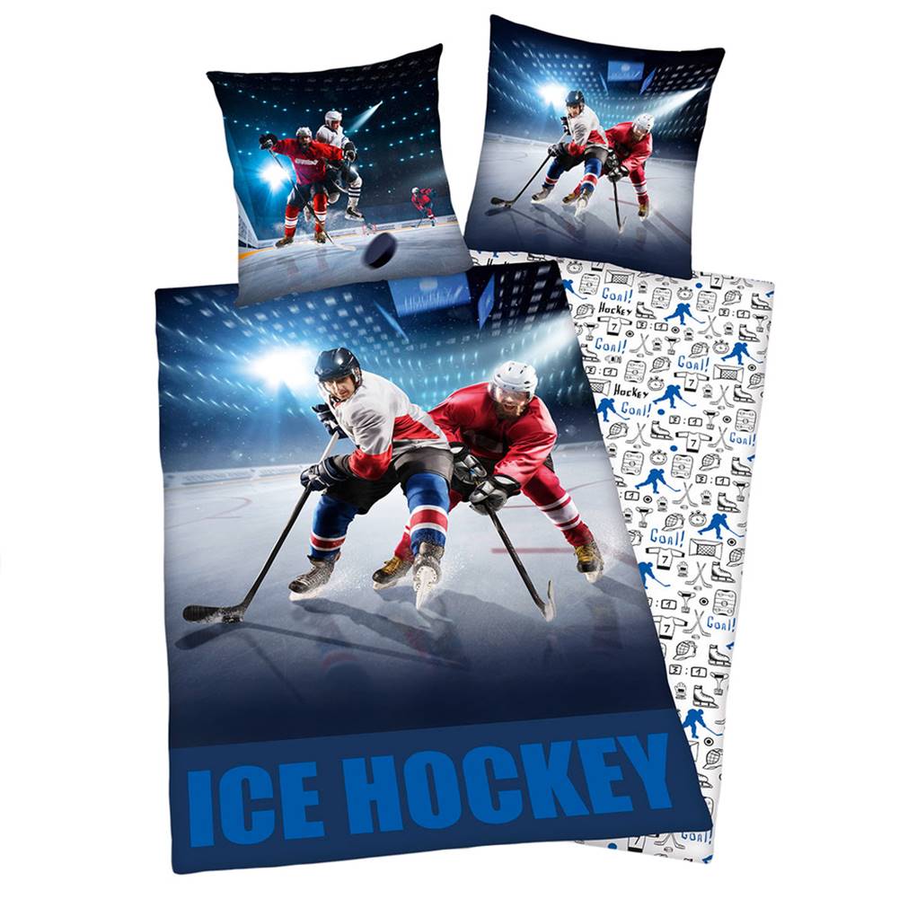 Sencor Herding Bavlnené obliečky Ice Hockey, 140 x 200 cm, 70 x 90 cm, značky Sencor