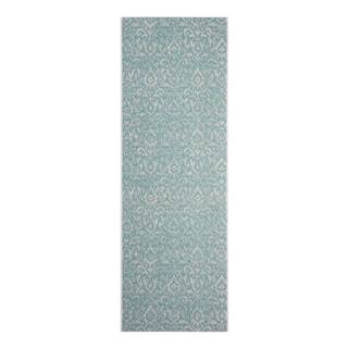 Tyrkysovo-béžový vonkajší koberec NORTHRUGS Hatta, 70 x 200 cm