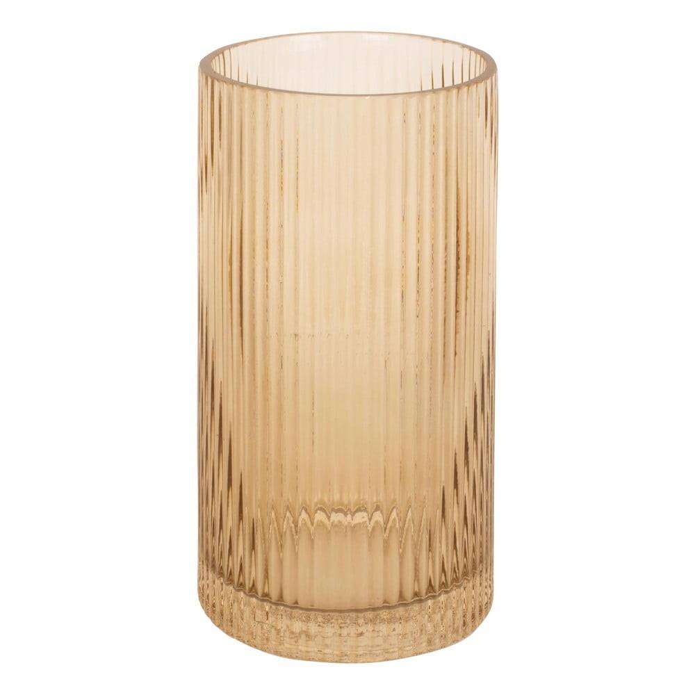 PT LIVING Svetlohnedá sklenená váza  Allure, výška 20 cm, značky PT LIVING