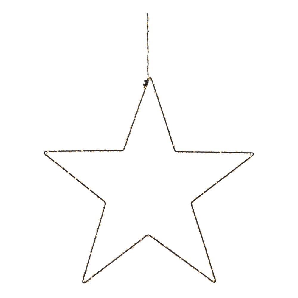 Markslöjd Čierna vianočná závesná svetelná dekorácia  Alpha Star, výška 30 cm, značky Markslöjd