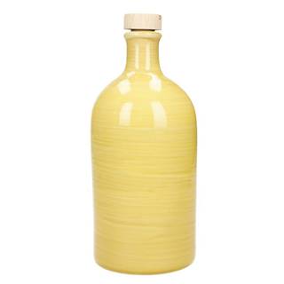 Brandani Žltá keramická fľaša na olej  Maiolica, 500 ml, značky Brandani