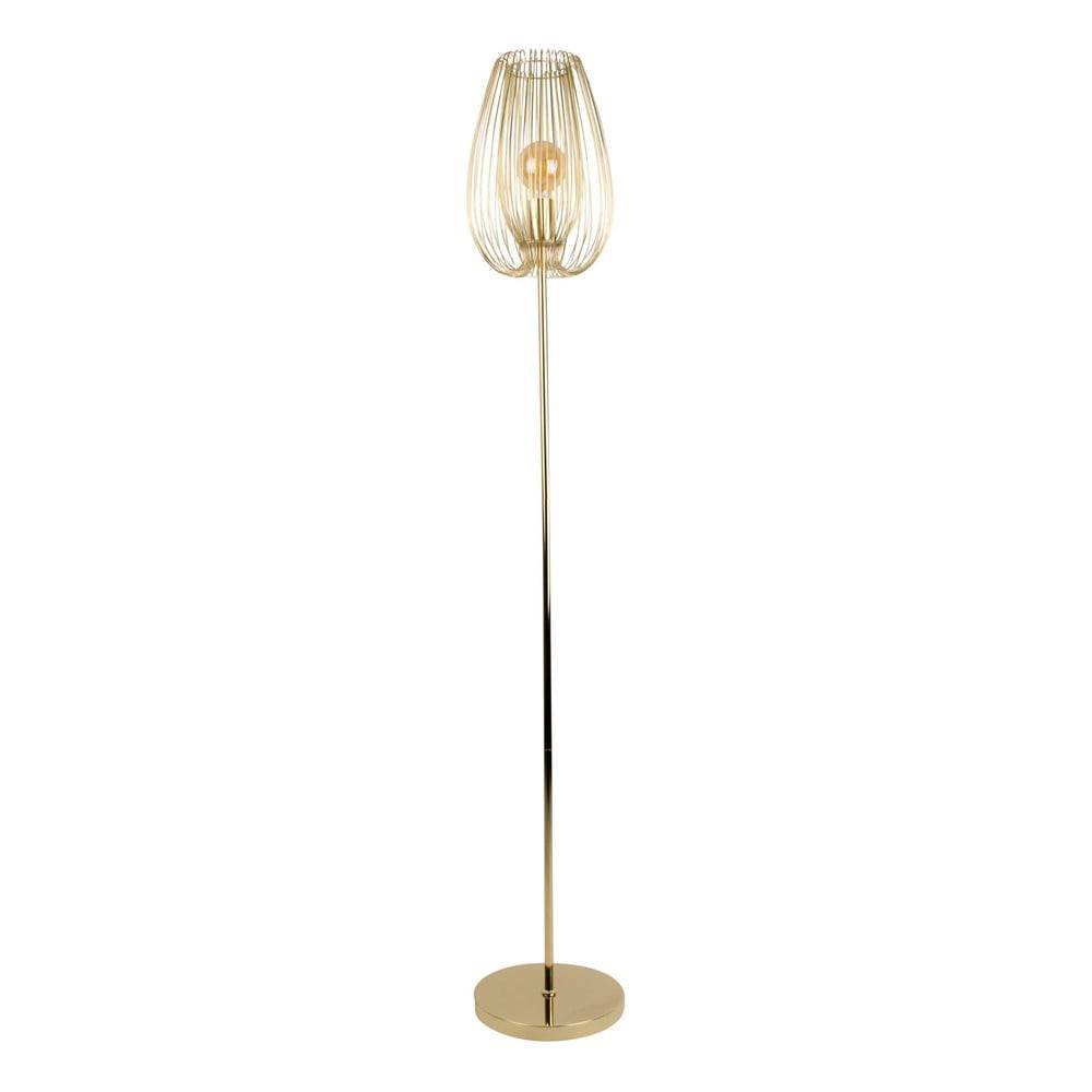 Leitmotiv Stojacia lampa v zlatej farbe  Lucid, výška 150 cm, značky Leitmotiv