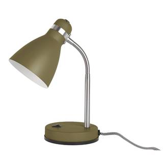 Zelená stolová lampa Leitmotiv Study, výška 30 cm