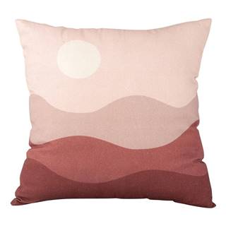 Ružovo-červený bavlnený vankúš PT LIVING Pink Sunset, 45 x 45 cm