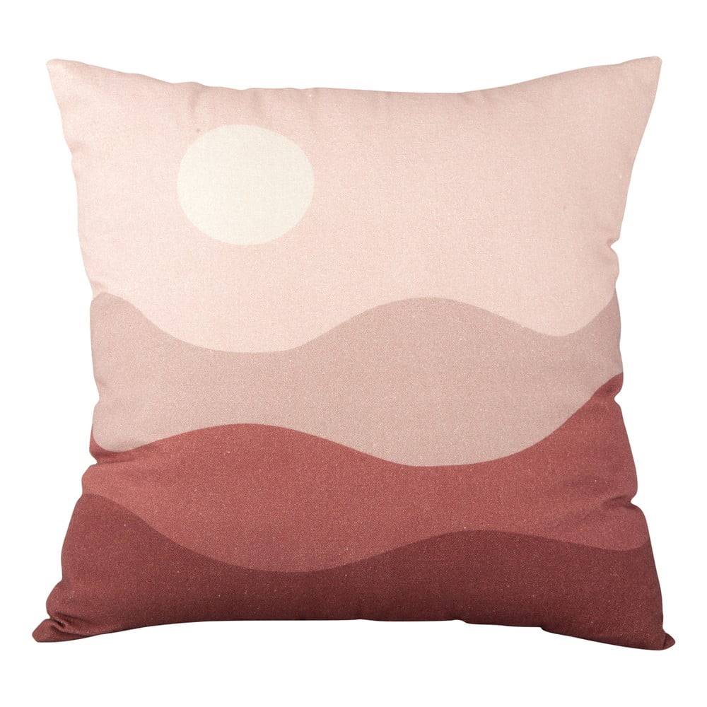 PT LIVING Ružovo-červený bavlnený vankúš  Pink Sunset, 45 x 45 cm, značky PT LIVING