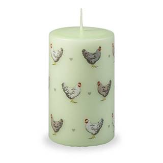 Unipar Zelená veľkonočná sviečka  Cute Hens, doba horenia 40 h, značky Unipar
