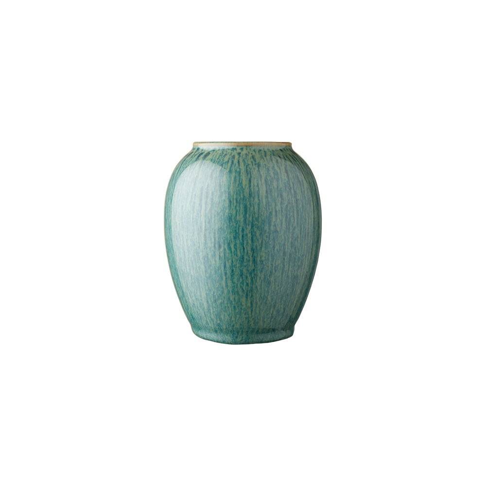 Bitz Zelená kameninová váza , výška 12,5 cm, značky Bitz