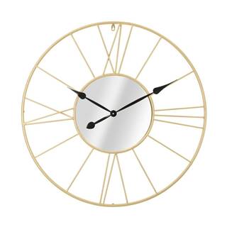 Nástenné hodiny v zlatej farbe Mauro Ferretti Viona, ⌀ 80 cm