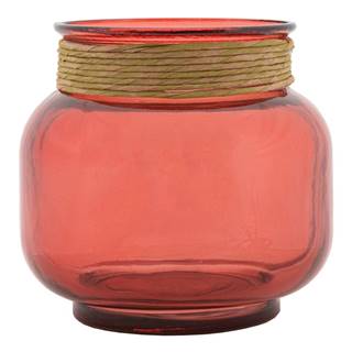 Ružová váza z recyklovaného skla Mauro Ferretti Rope Florero