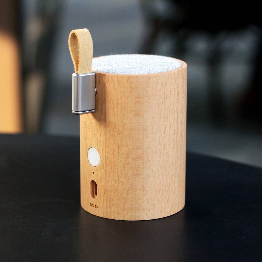 Gingko Bluetooth reproduktor z bukového dreva  Drum, značky Gingko