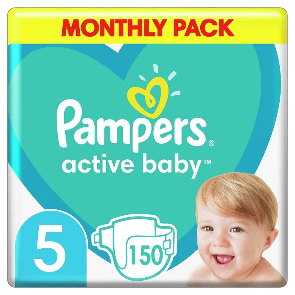 PAMPERS  ACTIVE BABY S5 150KS, 11-16KG, značky PAMPERS
