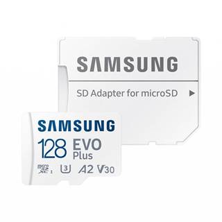 MICROSD microSDXC 128GB EVO Plus Samsung U3 V30 vč. Adapteru, značky MICROSD