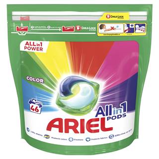 Ariel ARIEL All-in-1 PODs Color Kapsuly gélové na pranie, 46 praí, značky Ariel