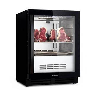 Klarstein  SteakhoPro 98 Onyx, chladnička na zrenie mäsa, 1 zóna, 98 litrov, 1-25°C, dotykový displej, panoramatické okno, značky Klarstein