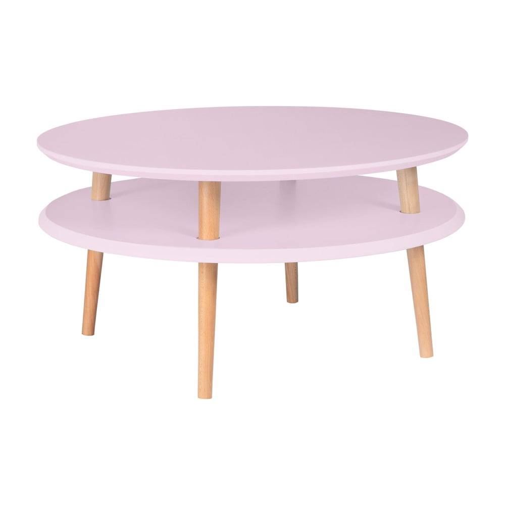 Ragaba Ružový konferenčný stolík  UFO, ⌀ 70 cm, značky Ragaba