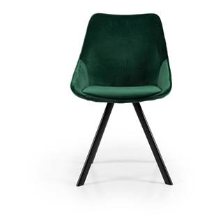 Tenzo Zelená jedálenská stolička so zamatovým povrchom  Ritz, značky Tenzo