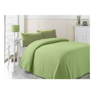 Victoria Zelená ľahká prikrývka cez posteľ Yesil, 200 × 230 cm, značky Victoria
