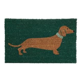 Premier Housewares Zelená rohožka  Sausage Dog, 40x60 cm, značky Premier Housewares