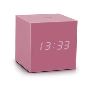 Gingko Ružový LED budík  Gravitry Cube, značky Gingko