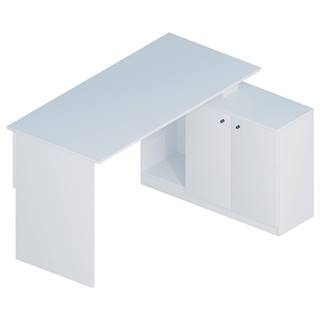 Sconto Písací stôl BASAK biela, značky Sconto