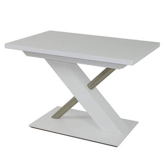 Jedálenský stôl UTENDI biela, šírka 130 cm