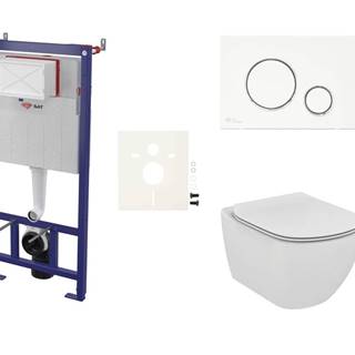 Závesný WC set Ideal Standard Tesi do ľahkých stien / predstenová splachování Aquablade SIKOSSTES70K