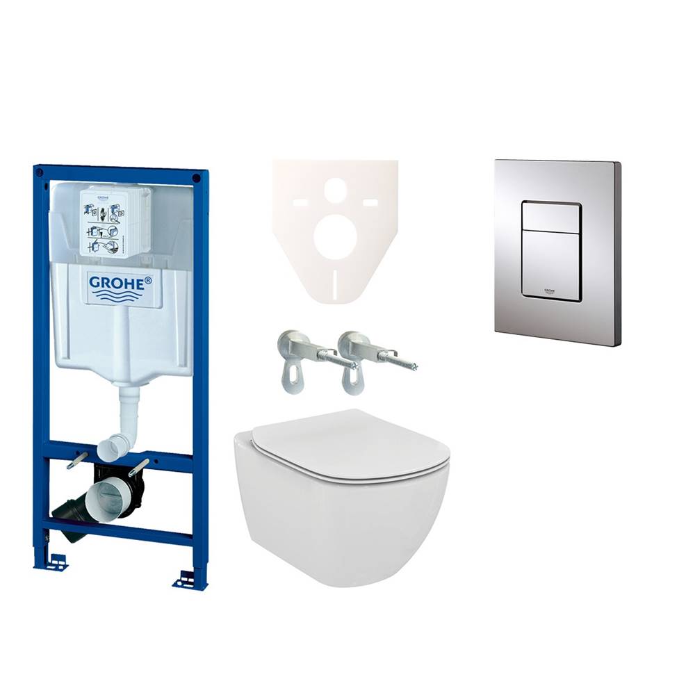 Grohe Cenovo zvýhodnený závesný WC set  do ľahkých stien / predstenová montáž + WC Ideal Standard Tesi 38528SET-KF, značky Grohe