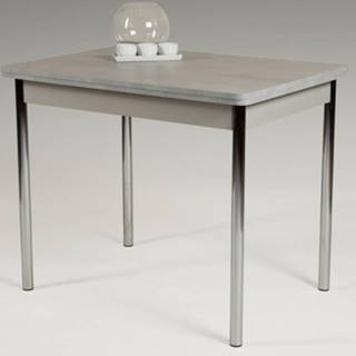 ASKO - NÁBYTOK Jedálenský stôl Hamburg Aj 110x70 cm, sivý betón, značky ASKO - NÁBYTOK