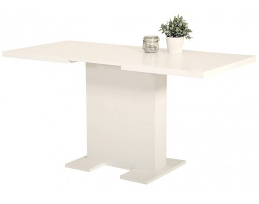 ASKO - NÁBYTOK Jedálenský stôl Lisa 110x70 cm, biely, rozkladací, značky ASKO - NÁBYTOK