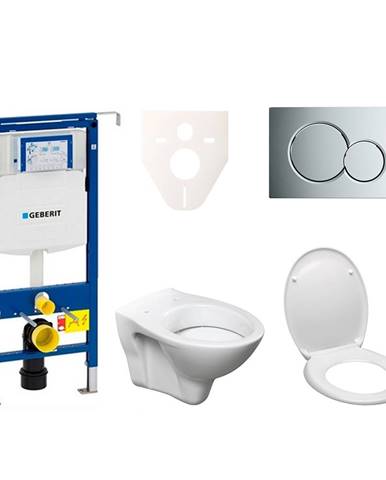 Cenově zvýhodněný závěsný WC set Geberit do lehkých stěn / předstěnová + WC S-Line S-line Pro