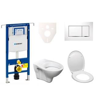 Cenovo zvýhodnený závesný WC set Geberit do ľahkých stien / predstenová montáž + WC S-Line S-line Pro