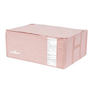 Ružový úložný box na oblečenie Compactor XXL Pink Edition 3D Vacuum Bag, 210 l