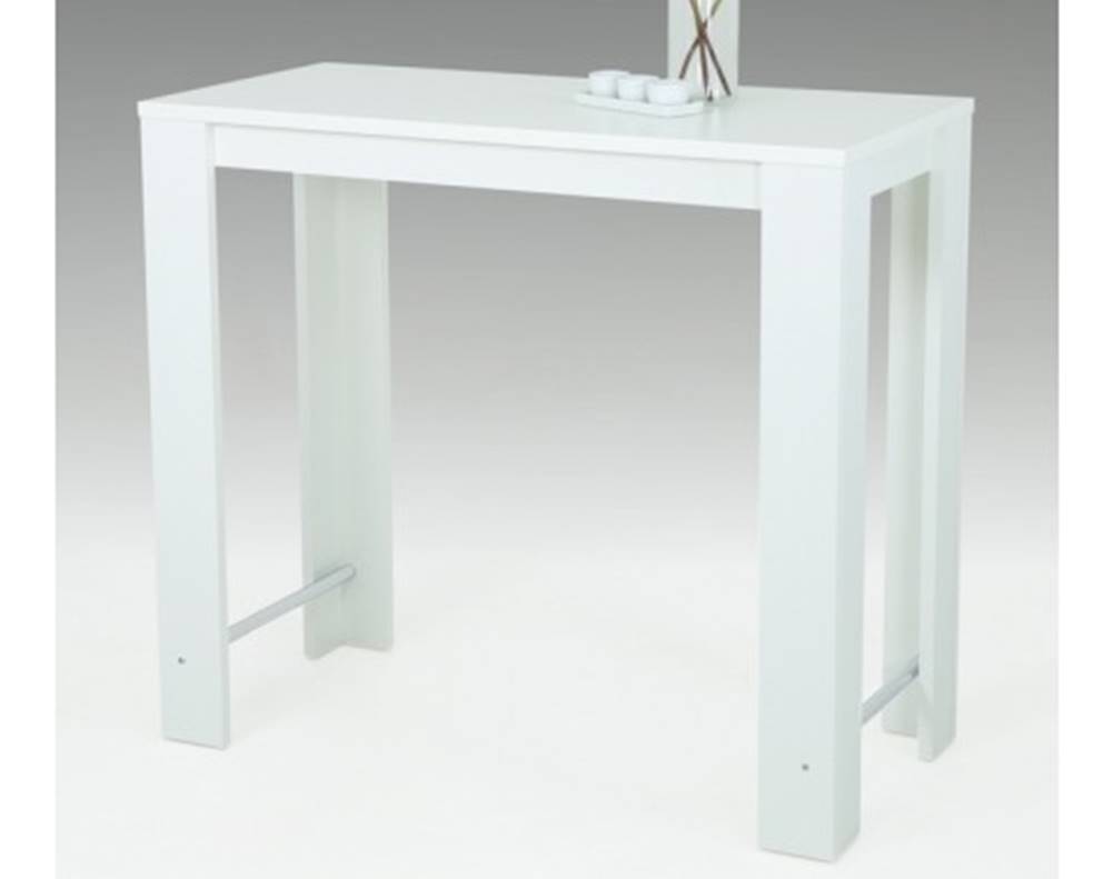 ASKO - NÁBYTOK Barový stôl Frieda 120x58 cm, biely, značky ASKO - NÁBYTOK