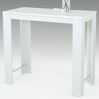 ASKO - NÁBYTOK Barový stôl Frieda 120x58 cm, biely, značky ASKO - NÁBYTOK
