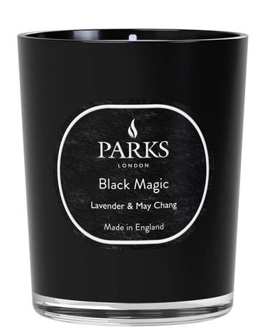 Sviečka s vôňou levandule a vavrína Parks Candles London Black Magic, doba horenia 45 h