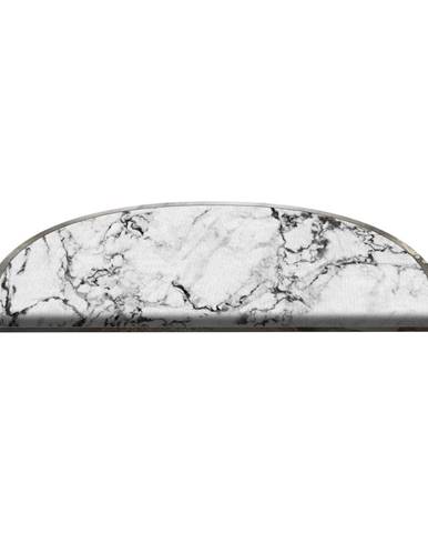 Biele nášľapy na schody v súprave 16 ks 65x20 cm Marble Dream - Vitaus