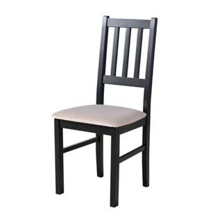 Jedálenská stolička BOLS 4 čierna/béžová
