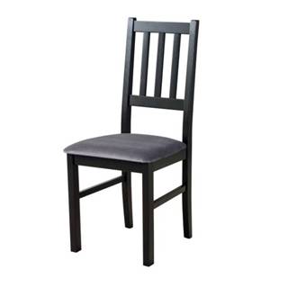 Sconto Jedálenská stolička BOLS 4 čierna/antracitová, značky Sconto
