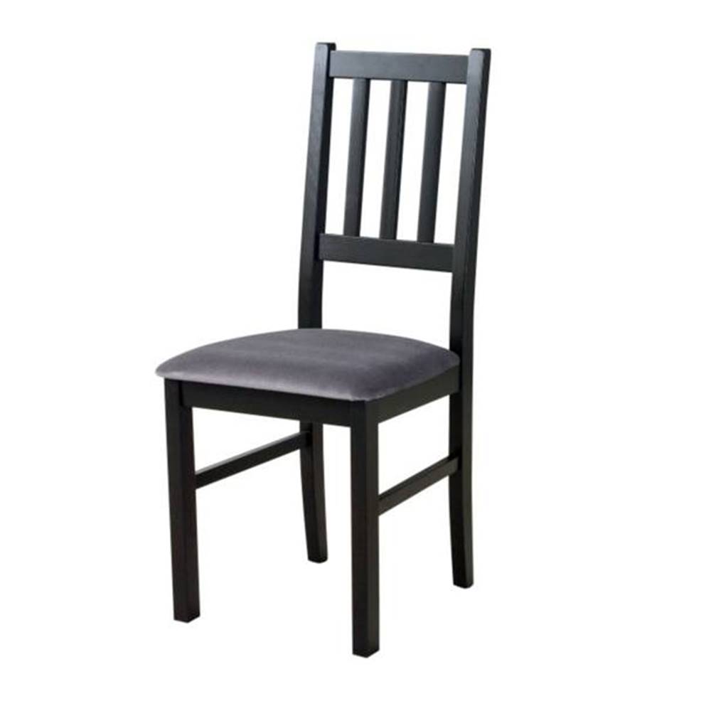 Sconto Jedálenská stolička BOLS 4 čierna/antracitová, značky Sconto